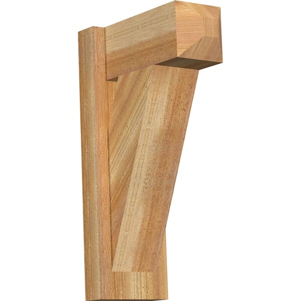 Ekena Millwork Traditional Craftsman Rough Sawn Outlooker, Western Red Cedar, 6"W x 12"D x 20"H OUT06X12X20TRA04RWR - main